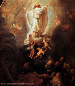 jesus ascending to heaven